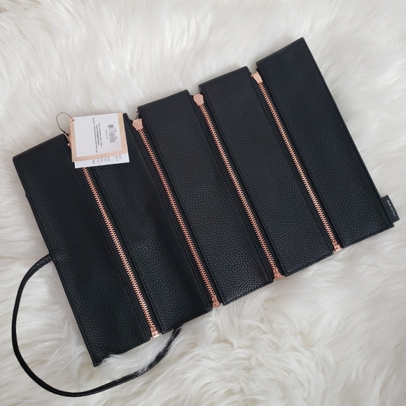 ❤️NEW Sephora Roll It Up PRO Black Travel Cosmetic Makeup Brush Travel Case - Picture 4 of 6